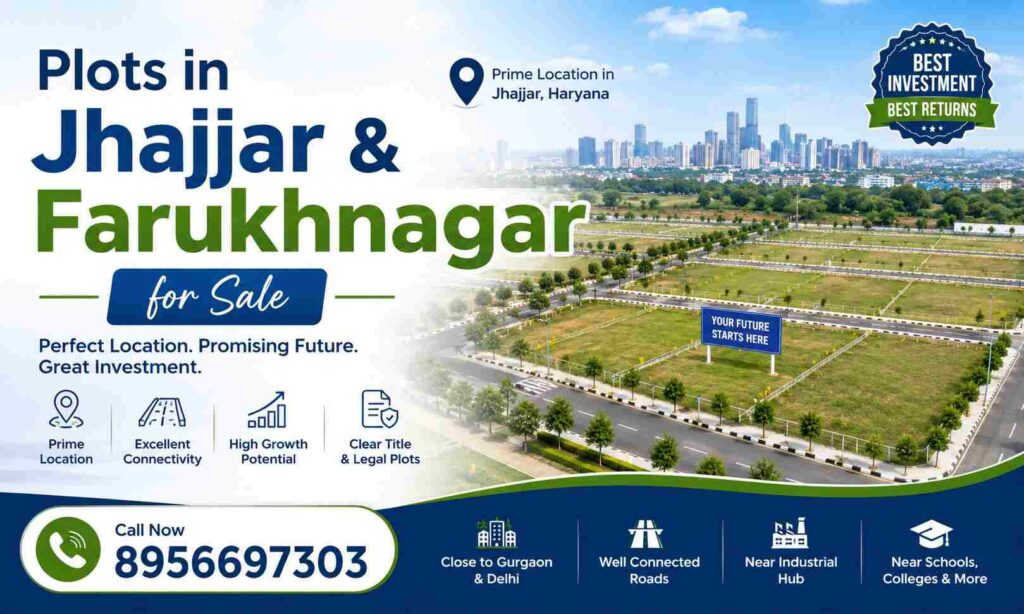 Plots in Jhajjar & Farukhnagar for Sale